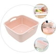 thumbnail image 4 of EXHUMKY Pink Wearresistant Thickened Drain Basket for Kitchen and Bathroom Storage Use Made of PP 1PC S Size, 4 of 5
