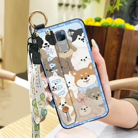 Lulumi-Phone Case For Huawei Honor 7, Cute Phone Holder Kickstand phone protector Lanyard Wristband phone case ring Soft case Dirt-resistant Durable phone pouch Back Cover Shockproof