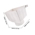 thumbnail image 2 of SEWACC Rainwater Collection System Pvc Gutter Barrel Downspout Adapter Gutter Diverter For Rain Barrel Kit, 2 of 8