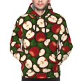 Zufioo Red Fruit Design Fleece Comfortable Hoodie for Mens,Sweatshirt