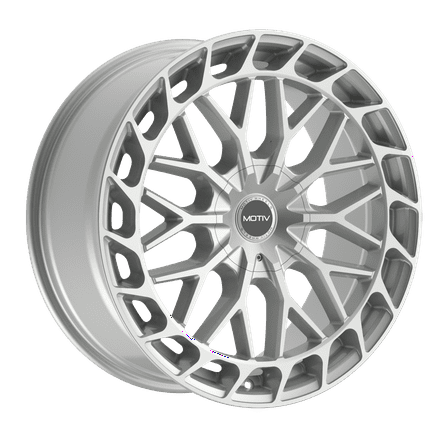 18x7.5 Motiv 442S Breach Gloss Silver Wheel 5x4.5/5x120 (40mm)