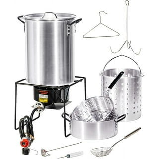 OuterMust 58,000 BTU Fish Fryer, 18 Qt. Outdoor Fryer Pot and 2 Inner  Baskets, Outdoor Deep Fryer Ideal for Frying Fish, Chicken Wings, French  Fries