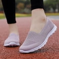 thumbnail image 5 of CAICJ98 Womens Tennis Shoes Women's Slip-on Walking Shoes Mesh Casual Athletic Tennis Gym Sneakers,Purple, 5 of 5