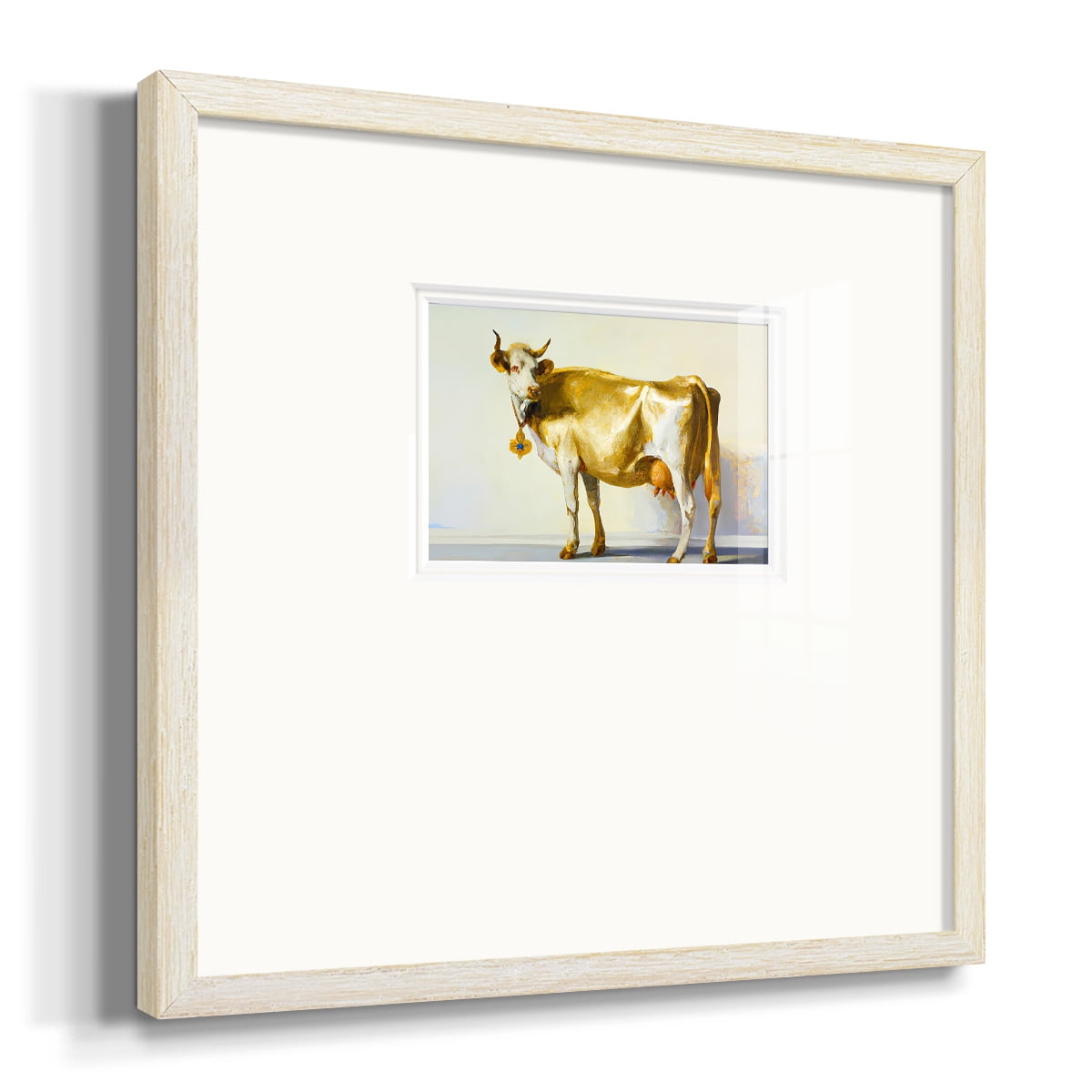Gold CowPremium Framed Print