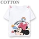 thumbnail image 3 of Camiseta de algodón de manga corta para niños y niñas, de marca, informal, a la moda, con estampado de dibujos animados de Disney Mickey Mouse, 3 of 5