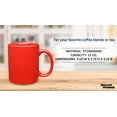 thumbnail image 4 of Ceramic Coffee Mugs 11 oz. Set of 10, Bulk Pack - Coffee cup set, Iced coffee cup, Gaming mug - Red, 4 of 5