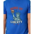 thumbnail image 4 of Fourth Of July Men's Buns of Liberty Parody Funny Short-Sleeve T-Shirt, 4 of 5