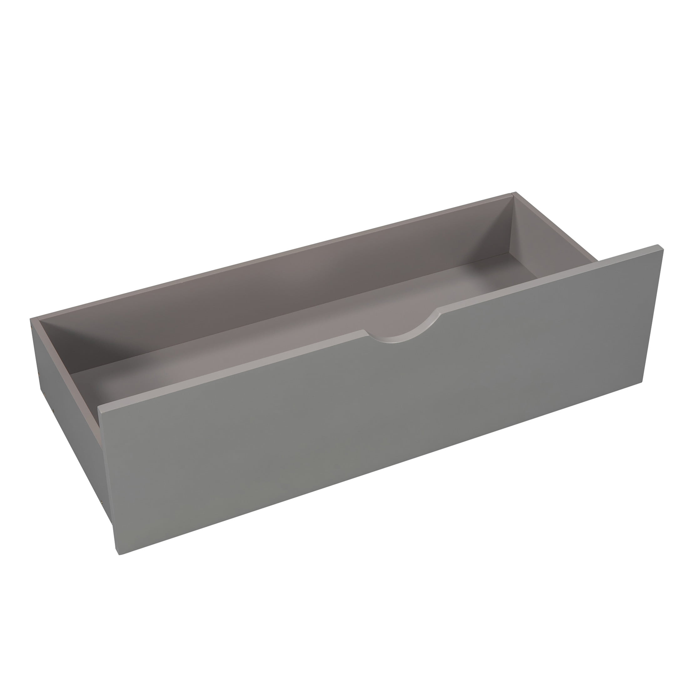 Noble House Solsto L-shaped Platform Bed with Trundle, Storage Drawers and Built-in Desk, Twin Size Corner Bed, Gray