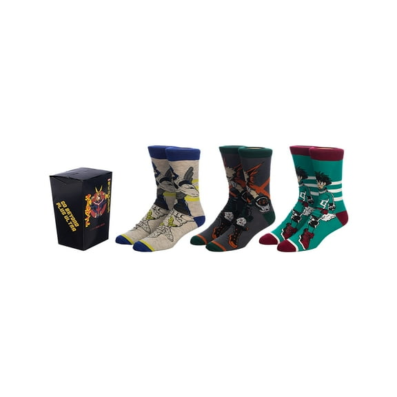 My Hero Academia Crew Socks 3-Pack