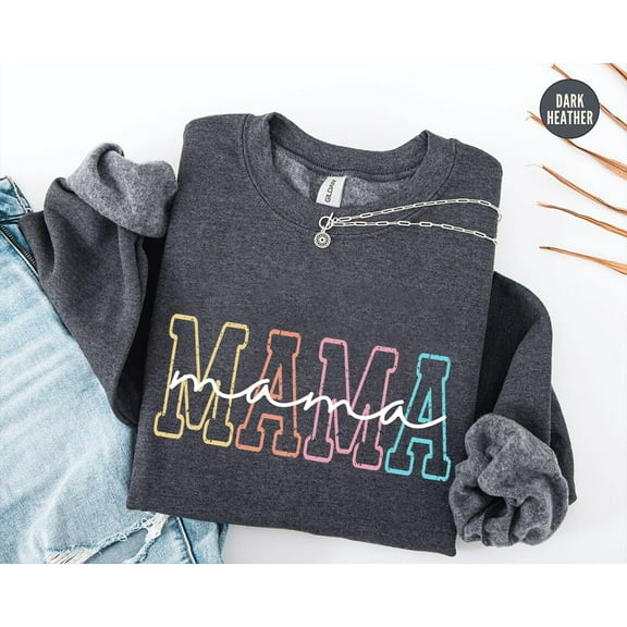 Mama Sweater For Mothers Day From Daughter, Mama Shirt For Birthday For Her, Baby Shower , Mom Pregnancy , Mom Shirt, Mama Tshirt All Size S-5XL