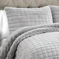 thumbnail image 4 of Lush Decor Neeley Fur Quilt 3-Piece Set, 4 of 11