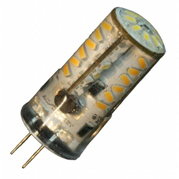 Lunasea Lighting LLB-21HW-61-00 G4 Bas Broche Silicone Encapsulée LED Ampoule Chaude & 44; Blanc
