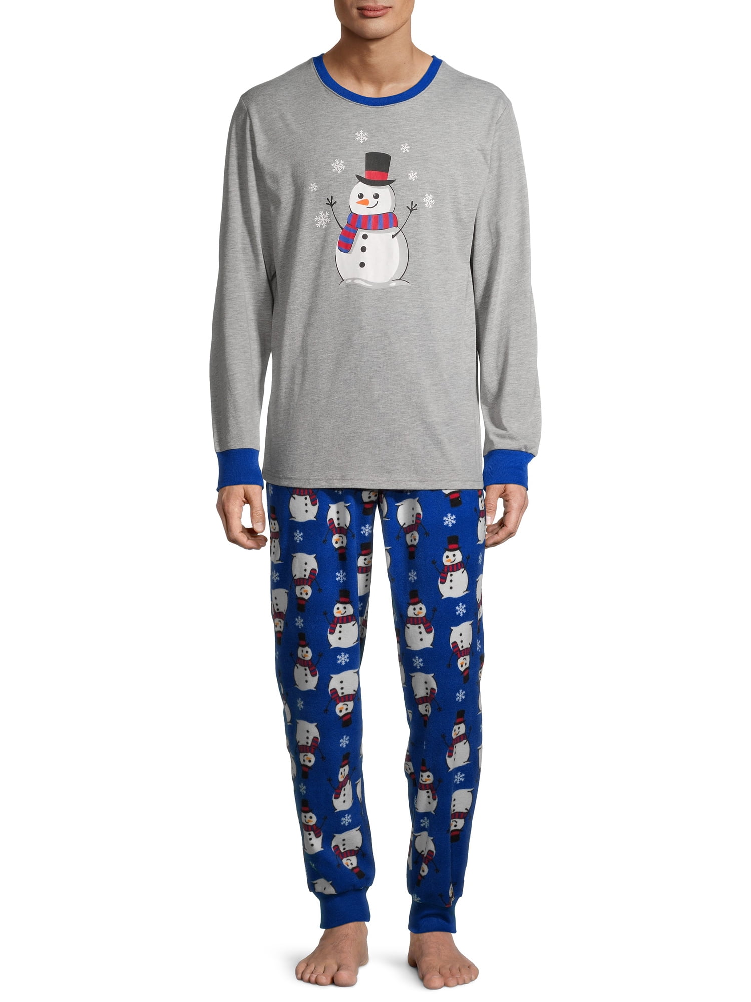 Matching Family Christmas Pajamas Men's Snowman 2Piece Set