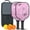 Black-3, variant on Pickleball Paddles Set Of 2, Fiberglass Surface, Vintage Floral & Butterfly, 4 Balls & Bag