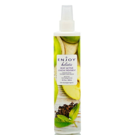 Enjoy Hair Care Holistic Heat Active Leave In Treatment, pH 4.5-5.5, Thermal Damage Protection - 10 Oz.