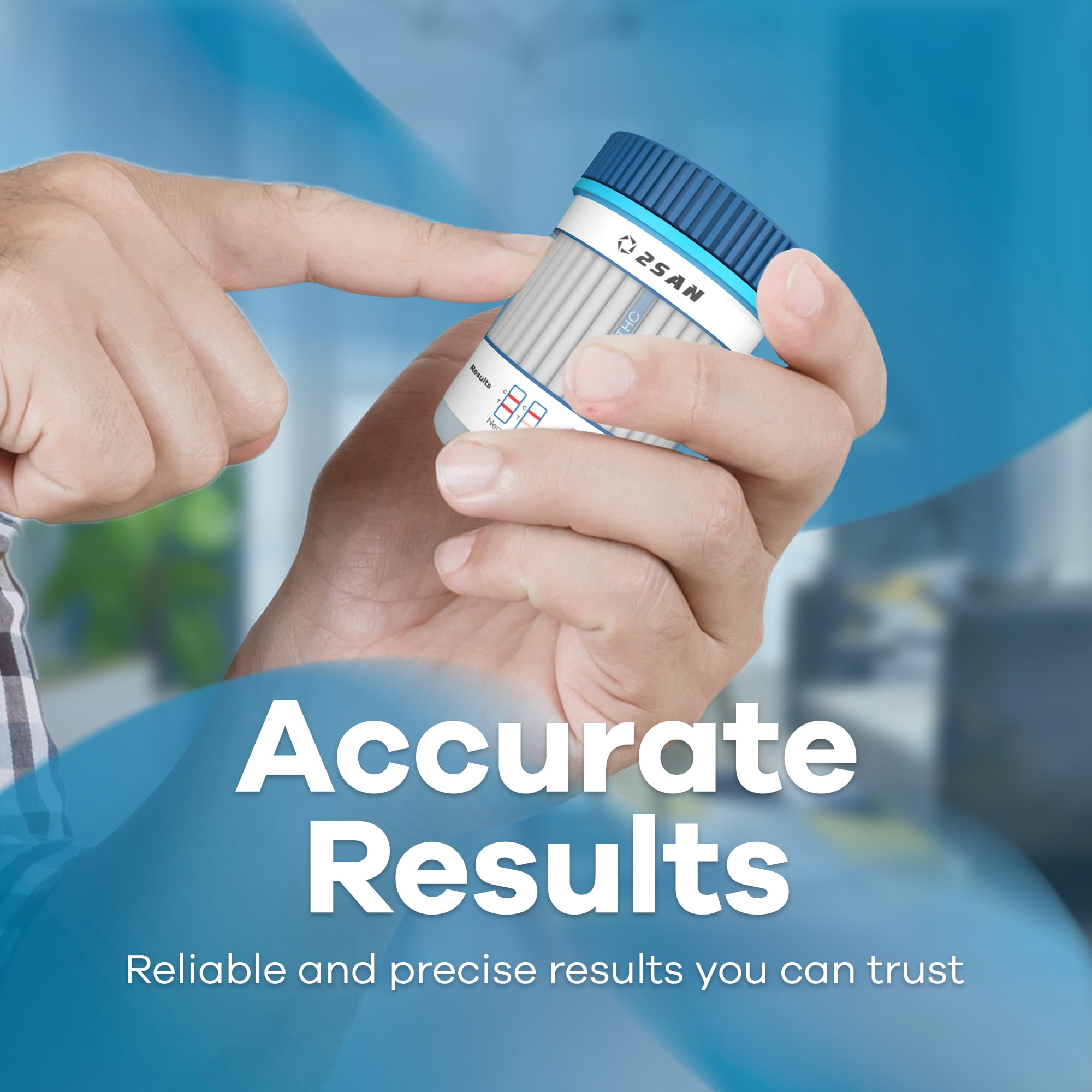 2San THC Urine Drug Test – Sensitive, Easy to Use at-Home Marijuana Screening Kit
