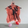 thumbnail image 2 of Halloween Flying Ghost Scary Creepy Hanging Sounding Floating Skeleton Ghost Animated Witch Halloween Haunted Shaking Ghost Props for Yard Bar Window Haunted House(Orange), 2 of 5