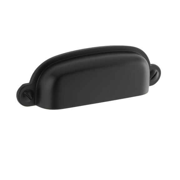 Sumner Street Home Hardware Garner 2-3/4" Matte Black Cup Pull