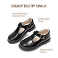 thumbnail image 3 of DREAM PAIRS Zapatos Bailarinas Mary Jane para Niña Negros Talla 10, 3 of 7