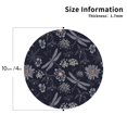 thumbnail image 2 of Bingfone Vintage Wildflowers And Dragonflies Leather Drinks Coasters with Set of 6,Suitable for Home Kitchen,Coffee Cup Coasters Home Gift, 2 of 7