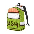 thumbnail image 2 of Yiaed Fresh Sushi Print Backpack, Premium Laptop Backpack, Travel Backpack for Women, Lightweight Backpacks, Comfortable Back Pack-Small, 2 of 5