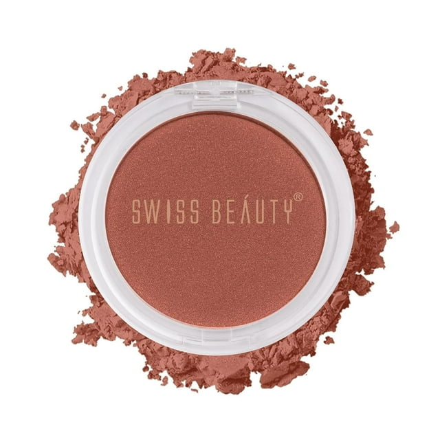 Swiss Beauty Fard à Joues Mat Professionnel, Glaçage Bronzage, 4 g