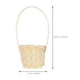 thumbnail image 2 of 5pcs Bamboo Weaving Picnic Basket Practical Flower Holder Home Storage Basket, 2 of 8