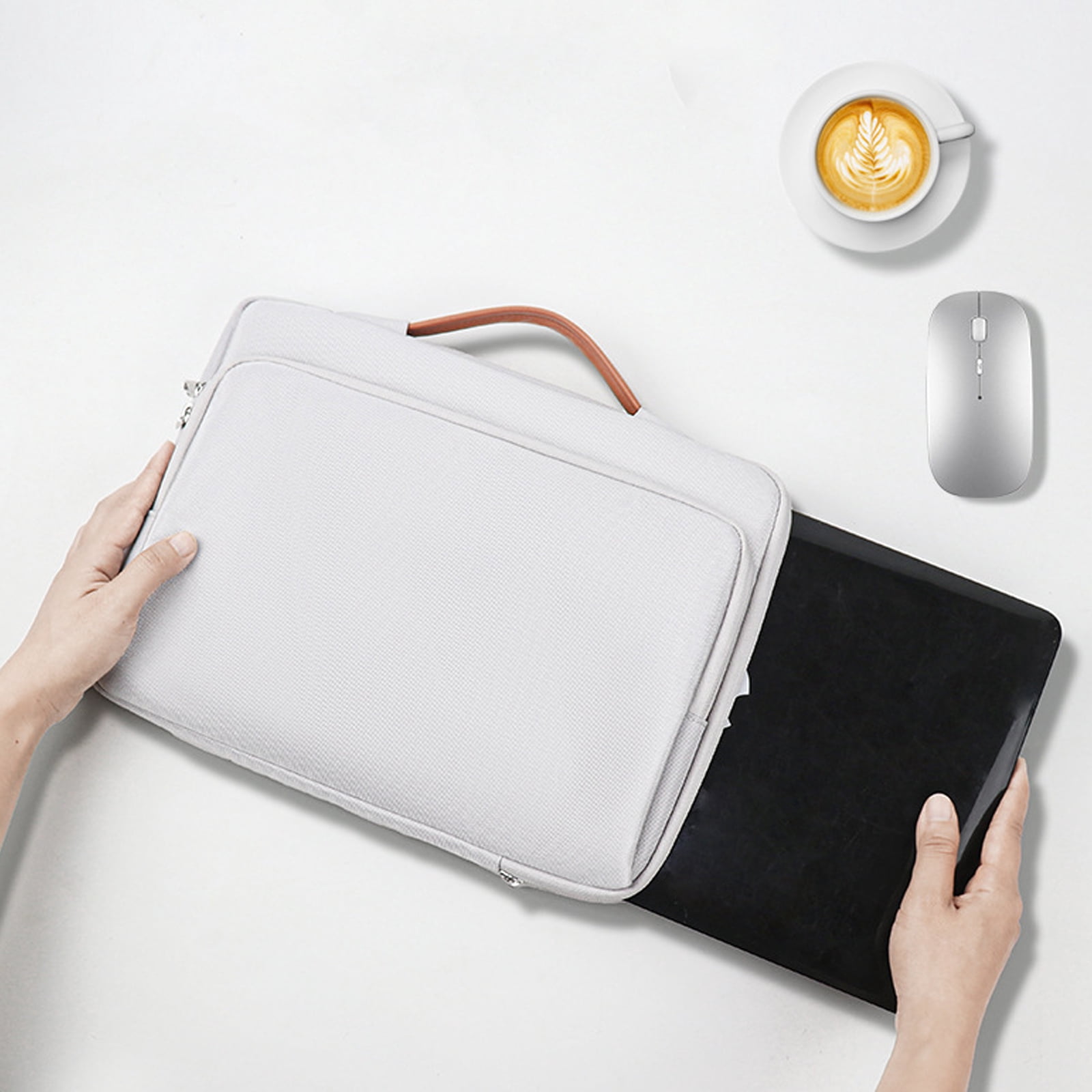 Lightweight Laptop Case With Ergonomic Handle Laptop Storage Bag Oxford Cloth Storage Case For Traveling Portable