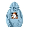 thumbnail image 3 of cocolona Womens Halloween Hoodie Fall Long Sleeve Drawstring Graphic Sweatshirts Casual Loose Pullover Tops Halloween Sweatshirts, 3 of 4