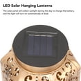 thumbnail image 4 of Solar Lantern, Hanging Metal Lamps Hexagonal Shape  For Outdoor, 4 of 8