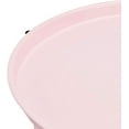 thumbnail image 5 of Basics Round End Table with Storage Bin, Easy Assembly, Bedroom Accent Table, 17.7"D x 17.7"W x 18.9"H, Dusty Pink | Side Table, with Cloth Basket, Storage, 5 of 6