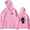 Pink-R159647, variant on Jay Wheeler Long Sleeve Sweatshirt Women Men Streetwear Casual Hooded Clothes