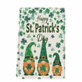 thumbnail image 2 of St Patricks Day Kitchen Towels Set of 1, Green Shamrock Spring Watercolor Gnomes Beige Absorbent Dish Towels for Kitchen, Microfiber Hand Towel, Quick Drying Tea Towel for Cleaning Dishcloths, 2 of 7