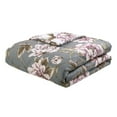 thumbnail image 2 of HomeTrends Grey/Plum Reversible Floral Printed 3 Piece Comforter Set, 2 of 4