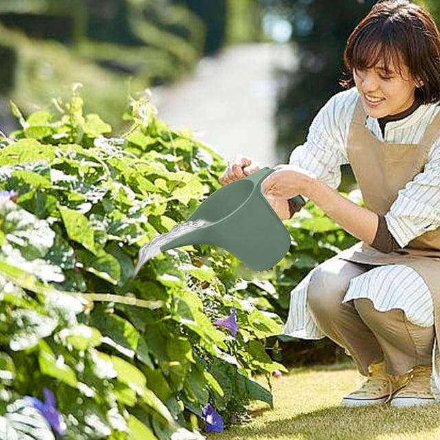 Regadera de jardín de gran capacidad con boquilla larga | Regadera para plantas de interior, jardines exteriores y macetas | Mango ergonómico para verter fácilmente | Construcción duradera