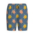 thumbnail image 4 of Wukai Cute Turtle Men’s Short Pajama Pants With Pockets Soft Sleep Pj Shorts for Men-X-Large, 4 of 6