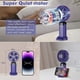 thumbnail image 2 of Handheld Fan, Mini Portable Fan USB Rechargeable, Suitable for Office, Home, School, Purple, 2 of 5