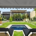 thumbnail image 6 of ALEKO Retractable Motorized Patio 10 x 8 ft Awning Sunshade Silver Grey, 6 of 7