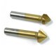 thumbnail image 4 of 2 X Brocas de avellanado Herramienta de extremo de bisel de 6.3 mm Zulema Broca avellanadora de 90 grados, 4 of 8