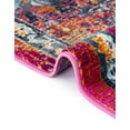 thumbnail image 5 of Unique Loom Budapest Collection Area Rug - Szechenyi (4' 1" x 5' 11" Rectangle Fuchsia/Gold), 5 of 10