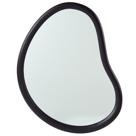 Better Homes & Gardens Soft Organic Wood Frame Wall Mirror, 23.7x30 Inch, Black
