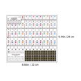 thumbnail image 2 of RUNROTOO Transparent Piano Stickers PVC Material Assorted Color for Electronic Piano Parts, 2 of 7