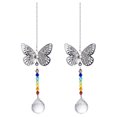 thumbnail image 4 of Chandelier Crystal Ball Beads Home Windows Decor Hanging Suncatcher Wedding Decoration Favors  60mm butterfly+30mm ball, 4 of 6