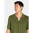 thumbnail image 4 of Tribekka 44 Men's Cotton Seed Stitch Button Front Polo Shirt, Sizes XS-2XL, 4 of 5