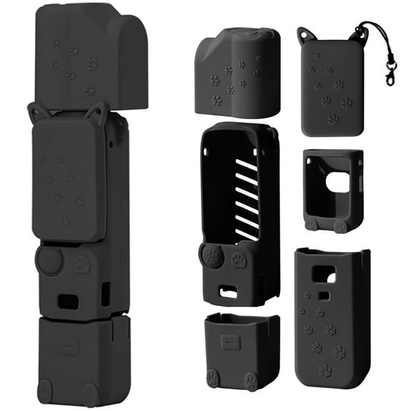 Silicone Protective Case Sleeve for DJI POCKET 3, Soft Skin Cover Camera Screen Lens Body Cover for Osmo Pocket 3 All-Round Protection Guard Protector Shell Accessories
