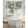 thumbnail image 4 of Curtain Valance for Windows,Summer Grey Ginkgo Leaf on Green Kitchen Valances Rod Pocket Short Curtains,Vintage Watercolor Leaves Window Treatment Panel for Bedroom Bathroom 60x18in, 4 of 9