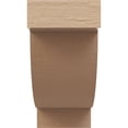 thumbnail image 2 of 2"W x 4"D x 4"H Classic Alpine Rough Cedar Woodgrain TimberThane Corbel, Primed Tan, 2 of 6