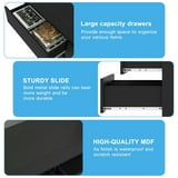 "Kadyn Modern 6 Drawer Dresser, Wood Chest of Drawers, Black, 47.25""x15.75""x27.95" - Walmart.com