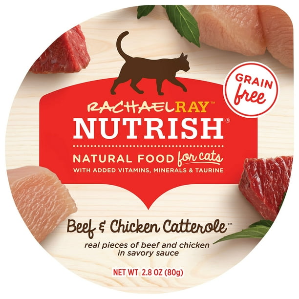 Rachael Ray Nutrish Natural Wet Cat Food, Grain Free Beef ...