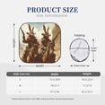 thumbnail image 3 of Daiia Western Rabbit Cowboy 2PCS Car Windshield Sun Shade, Foldable Sun Shield for Car Front Window, Auto Sun Blocker Visor Protector Universal for Truck SUV Pickup-Medium, 3 of 7